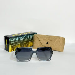 MOSCOT Heritage Crystal Square Sunglasses – Black Edition