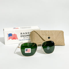 RE Green Aviator Sunglasses