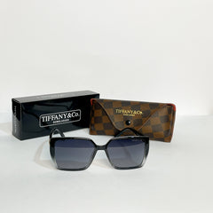TIFFANY & CO. Crystal Aura Luxe Sunglasses – Black Edition