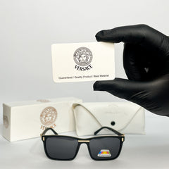 Versace Premium Polarized Square Sunglasses Luxury Style & UV Protection