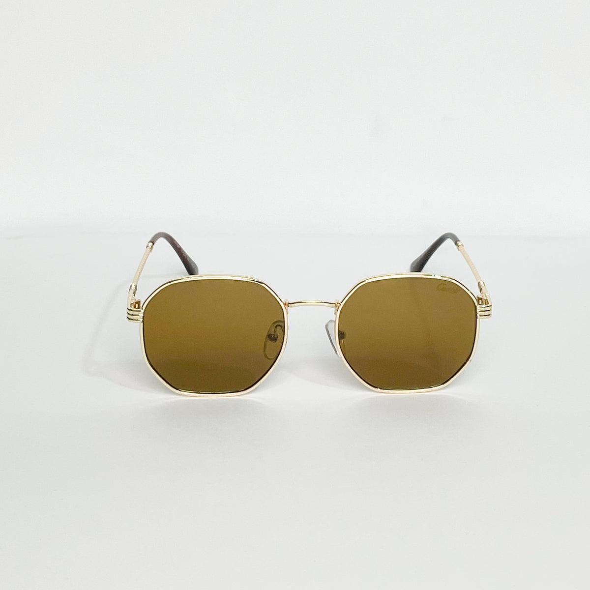 Cartier Gold Round Sun Glasses