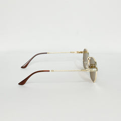 Cartier Gold Round Sun Glasses