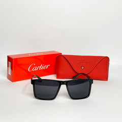 Cartier Luxury Black Frame Sunglasses