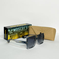 MOSCOT Heritage Crystal Square Sunglasses – Black Edition