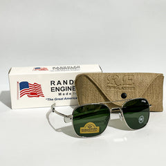 RE Silver Frame Aviator Sunglasses – Premium Classic Look